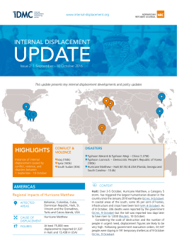 the Internal Displacement Update (1 Sept