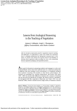 Lessons from Analogical Reasoning