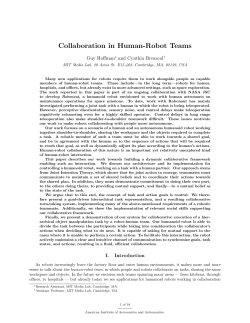 Collaboration in Human