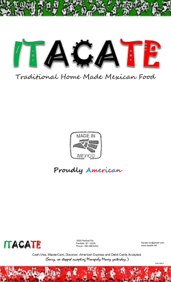 Traditional Home Made Mexican Food