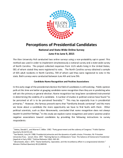 Perceptions of Presidential Candidates