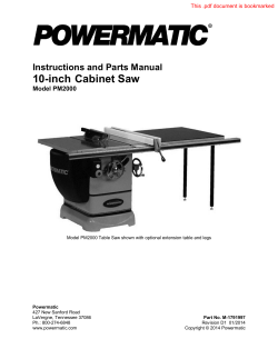 10-inch Cabinet Saw