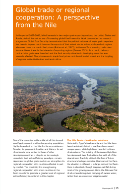 Global trade or regional cooperation: A perspective from the Nile