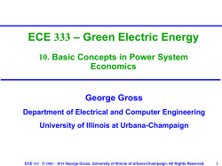 Basic Concepts in Power System Economics | pdf