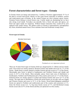 Forest characteristics and forest types