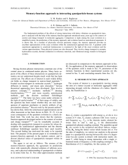 Memory-function approach to interacting quasiparticle