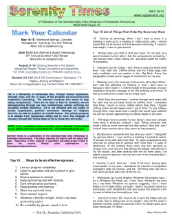 May 2014 - OA Galveston