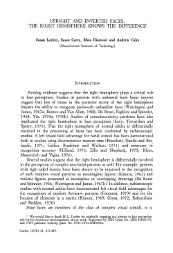 Upright and Inverted Faces