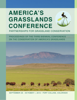Proceedings of the Third Biennial Grasslands Conference