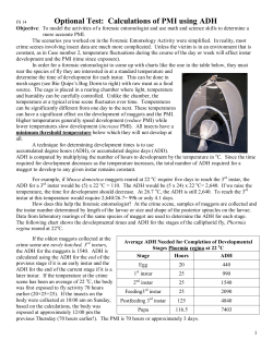 Calculations of PMI using ADH