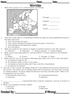 Match the country to it`s correct location on the map