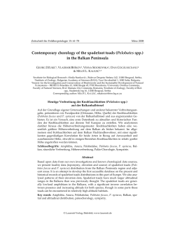 Contemporary chorology of the spadefoot toads (Pelobates spp.) in