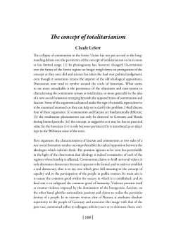 The concept of totalitarianism