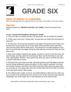 6th Grade Problem of the Day 2016 Reading (Week of March 14th)