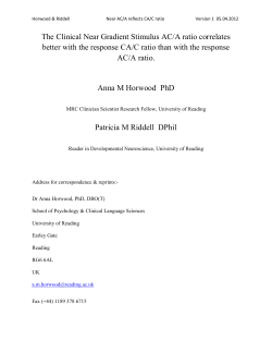 The Clinical Near Gradient Stimulus AC/A ratio correlates better with