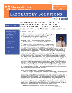 laboratory solutions - Rutland Regional Medical Center