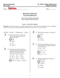 Solutions - St. John`s College HS