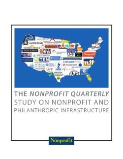 Study on Nonprofit and Philanthropic Infrastructure