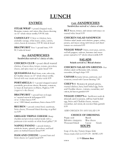 to view the lunch menu - Soulard Coffee Garden