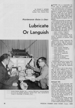 Maintenance Choice is Clear: Lubricate or Languish