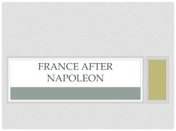 france after napoleon - Garnet Valley School District