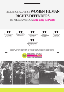 mesoamerican initiative of women human rights defenders