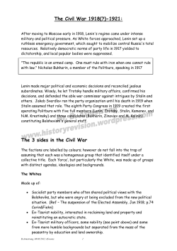 Civil War notes - historyrevision