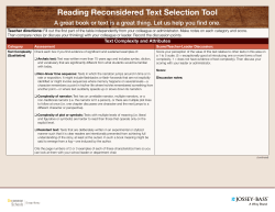 Reading Reconsidered Text Selection Tool