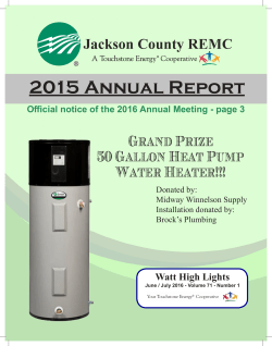 2015 Annual Report - Jackson County REMC