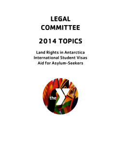 LEGAL COMMITTEE 2014 TOPICS