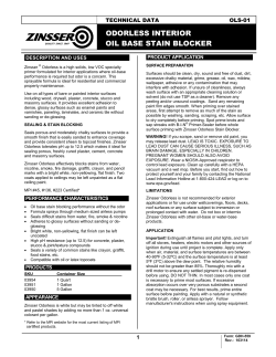 odorless interior oil base stain blocker - Rust