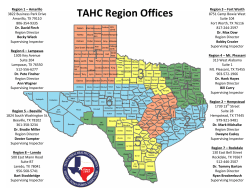 TAHC Region Offices - Texas Animal Health Commission
