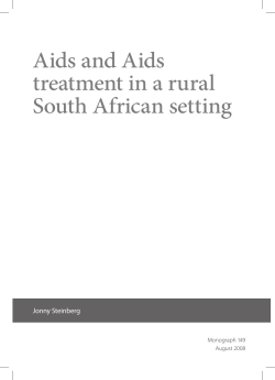 Aids and Aids Treatment in a Rural South African Setting