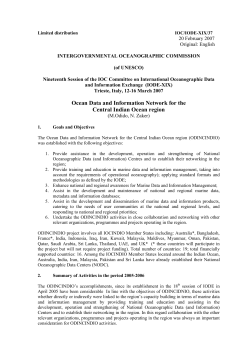The IOCINDIO`s accomplishments, either directly or via