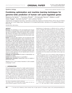 Combining optimization and machine learning techniques for