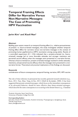 Temporal Framing Effects Differ for Narrative Versus Non
