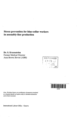 Stress prevention for blue-collar workers