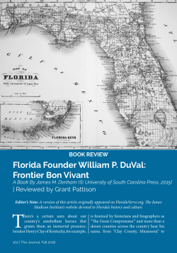 Florida Founder William P. DuVal