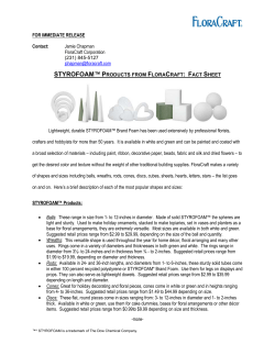 Craft_Foam and Accessories_Fact Sheet