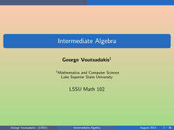 Exponential and Logarithmic Functions