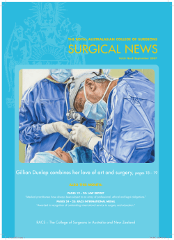 Surgical News - volume 8 number 8 September 2007