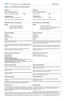 Ready Gen Grade 3 Curriculum