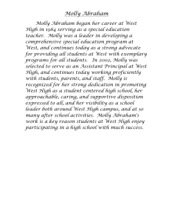 DPO 2013 Honorees - Iowa City Community School District