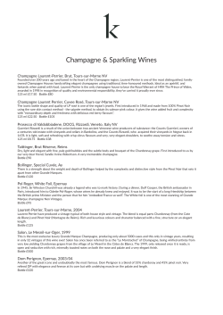 Sample Wine Menu