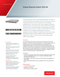 Oracle Ethernet Switch ES2