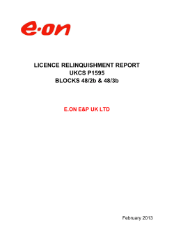 LICENCE RELINQUISHMENT REPORT UKCS P1595 BLOCKS 48