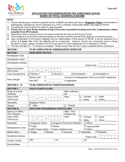 ECDA KiFAS Forms - Child Care Link