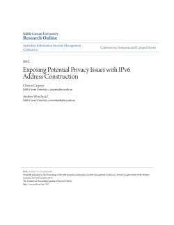 Exposing Potential Privacy Issues with IPv6 Address Construction