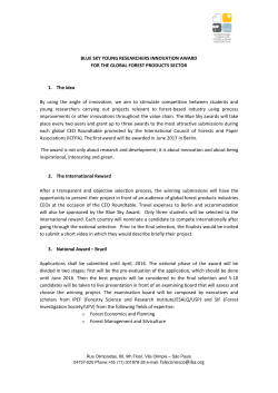 BLUE SKY YOUNG RESEARCHERS INNOVATION AWARD FOR