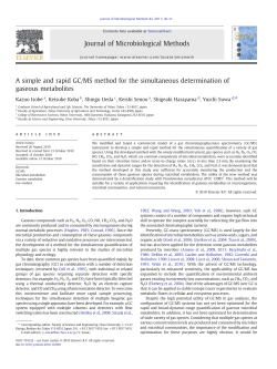 A simple and rapid GC/MS method for the simultaneous